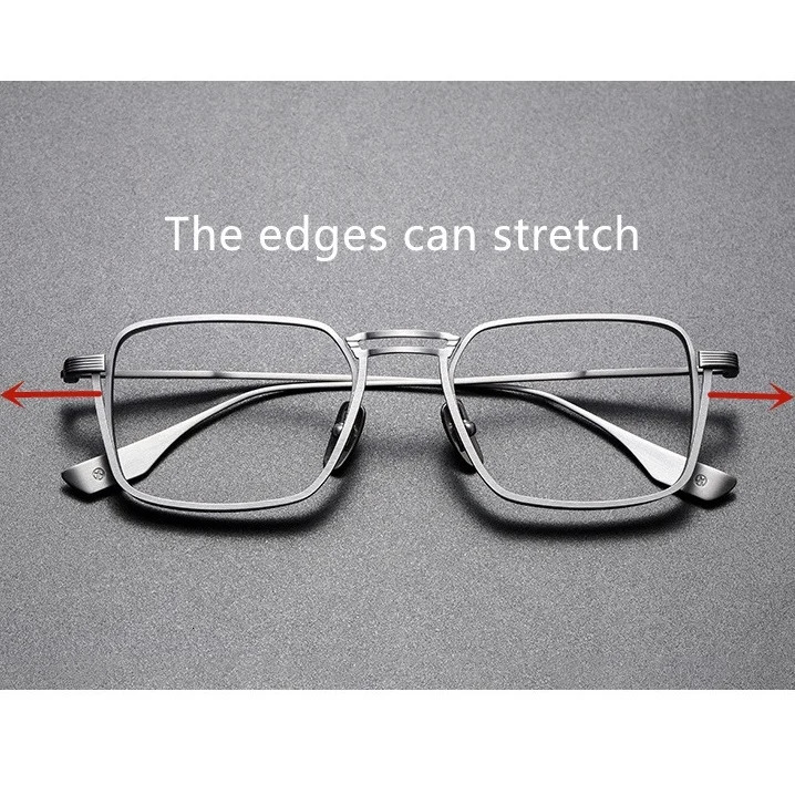 Japanese Motorcycle Square Pure Frame Ultra-Light eyeglasses for Male and woman LINDSTRUM DTX125 250626