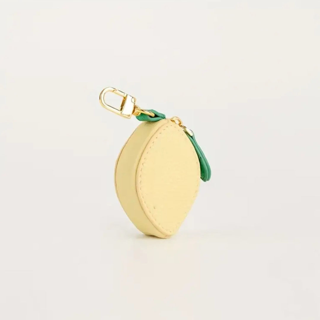 Coin Purses Change Bag Cute Fruit Shape Purse Keychain PU Leather Pendant Korean Style Wallet Earphone Female