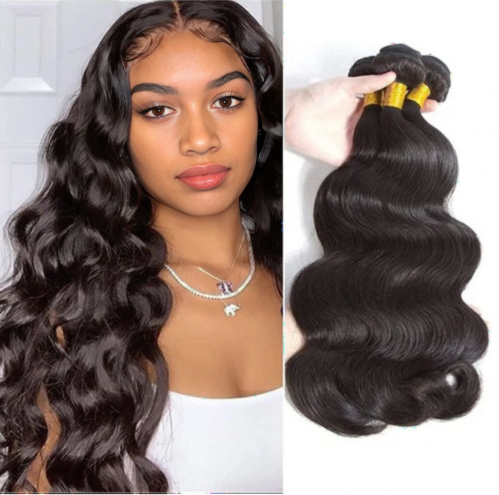 ViBESHiFT 10-26 Inch Straight Hair Body Wave Deep Wave Water Curly Virgin Human Hair Extensions Unprocessed 100% Human Hair Weave Bundles Hair piece f