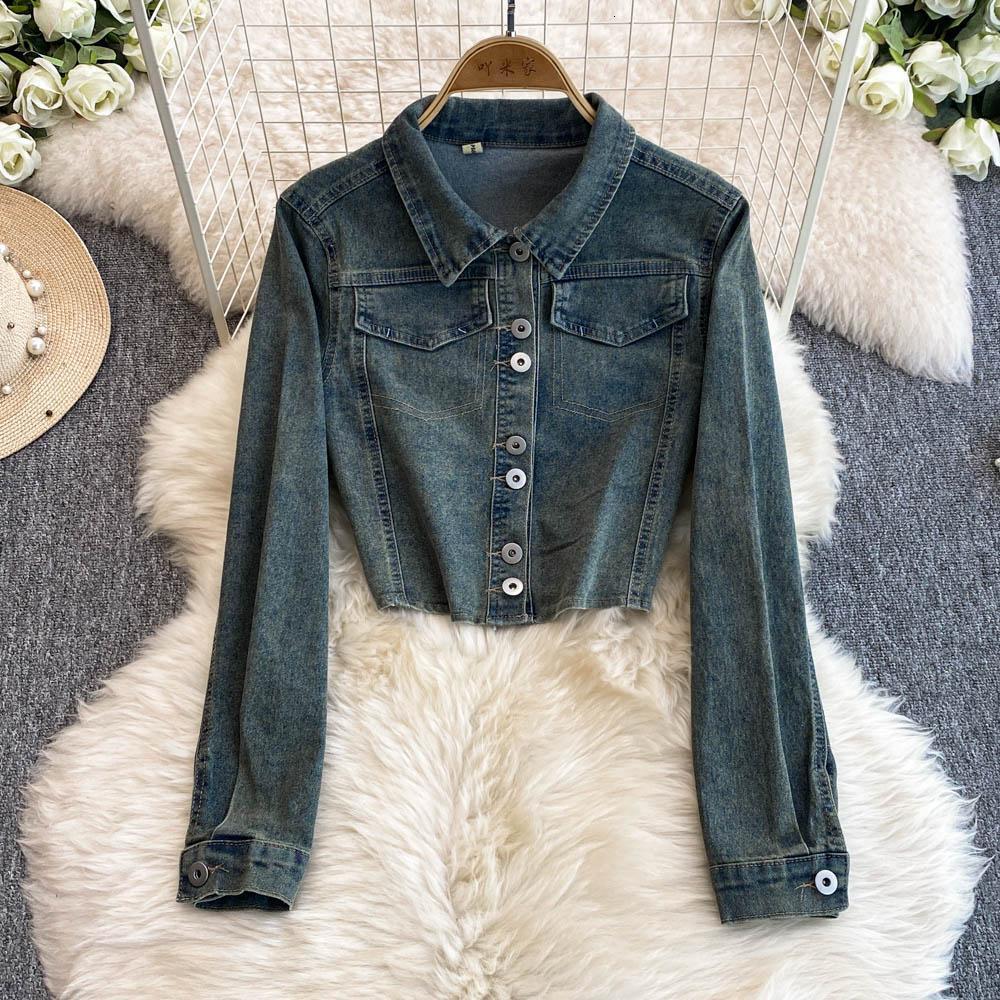 Autumn Denim 2 Piece Set Women Halter Slash Neck Off Shoulder Long Sleeve Pleated Jackets Casual Jeans Y2k Streetwear Suit 250211