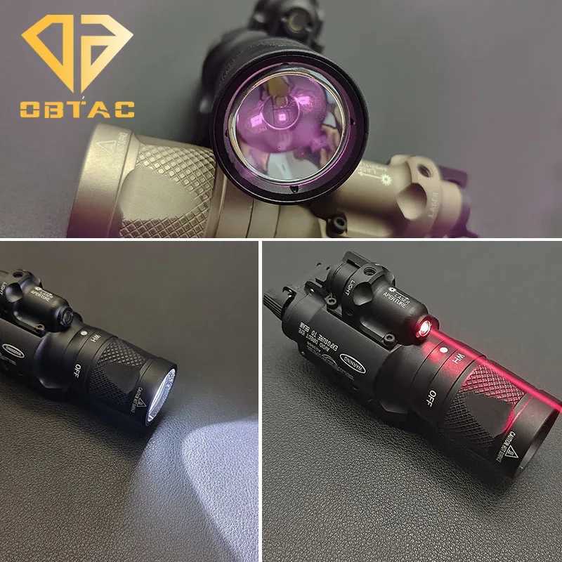 Tactical SF X400V-IR Lighting Flashlight LED White Light and IR Output X400 X400U with Red Laser X300U X300V Pistol Weapon Light W250722