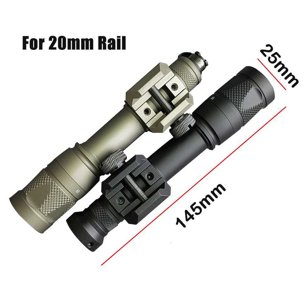Hunting Airsoft Flashlight M600V IR White LED Tactical Light IR Output with 20mm Picatinny M-LOK Keymod Rail Mount W250722