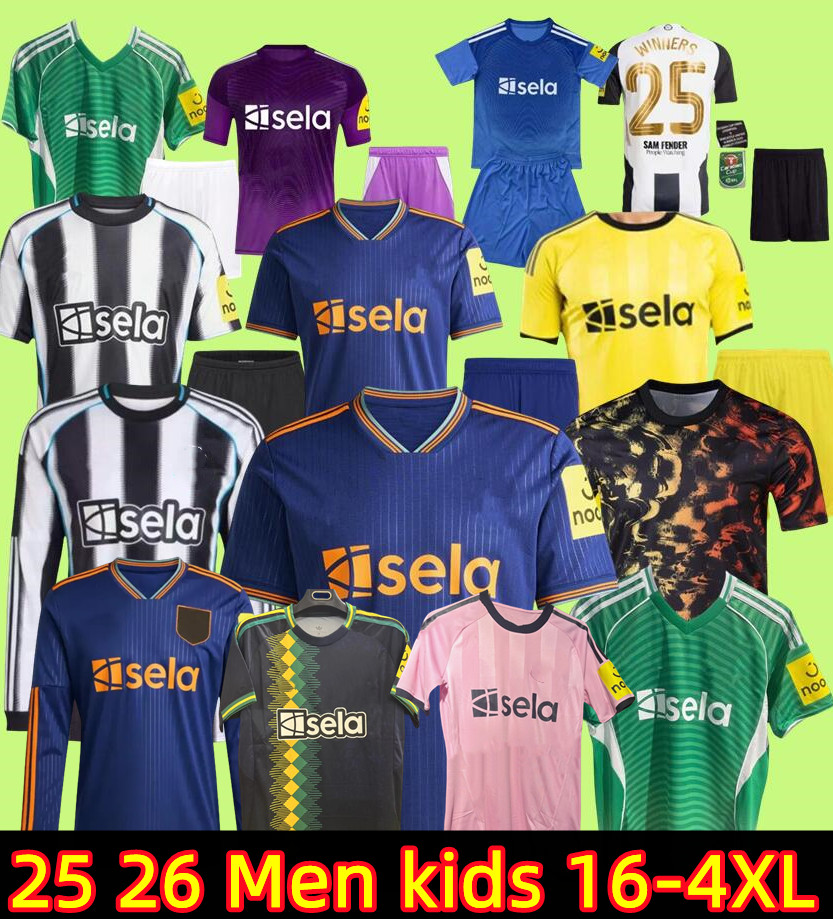 3XL 4XL ISAK BRUNO G. NEWCASITEIE 25 26 UNitedS Soccer Jerseys TONALI GORDON neWCasteS 2025 football shirt JOELINTON LIVRAMENTO NUFC jersey Men Kids kit Pre