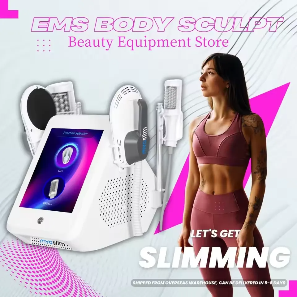 2 IN 1 200HZ EMS Vacuum Roller Machine 360 Degree Infrared Inner Ball Roller for Cellulite Reduction Body Slimming Fat Removal Massage
