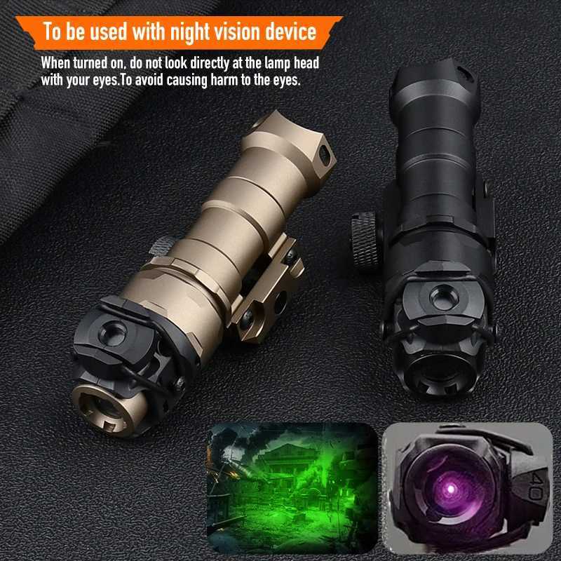 KIJI K1 PRO IR Flashlight Tactical Scout Light M300A M600C High Power Airsoft Accessories W250722