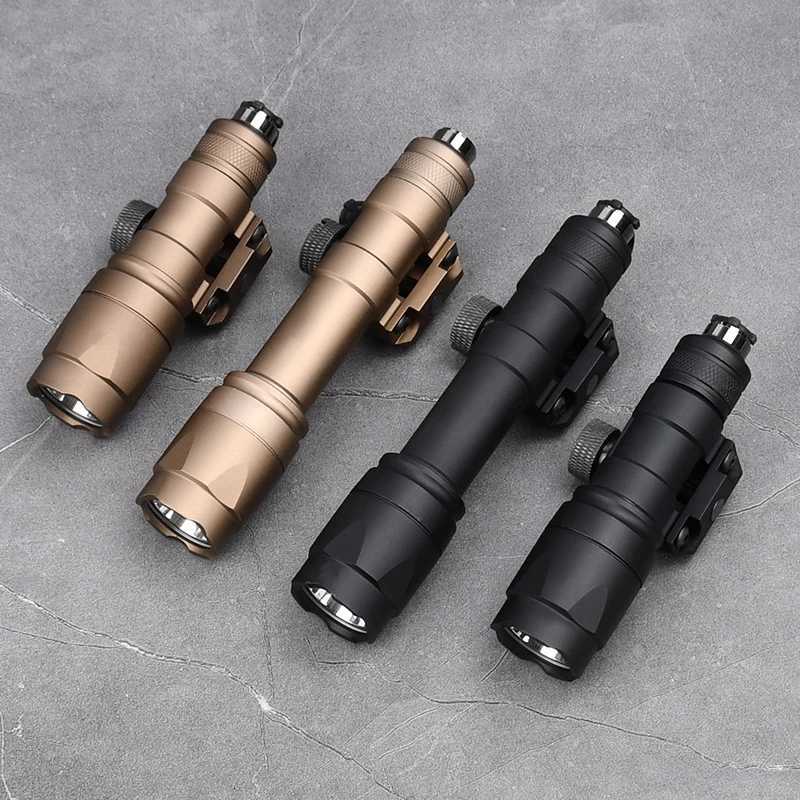 Airsoft SF Tactical Flashlight M300 M600 M600C Scout Light Momentary Pressure Switch 600 Lumen Hunting Weapon Gun Light Torch W250722