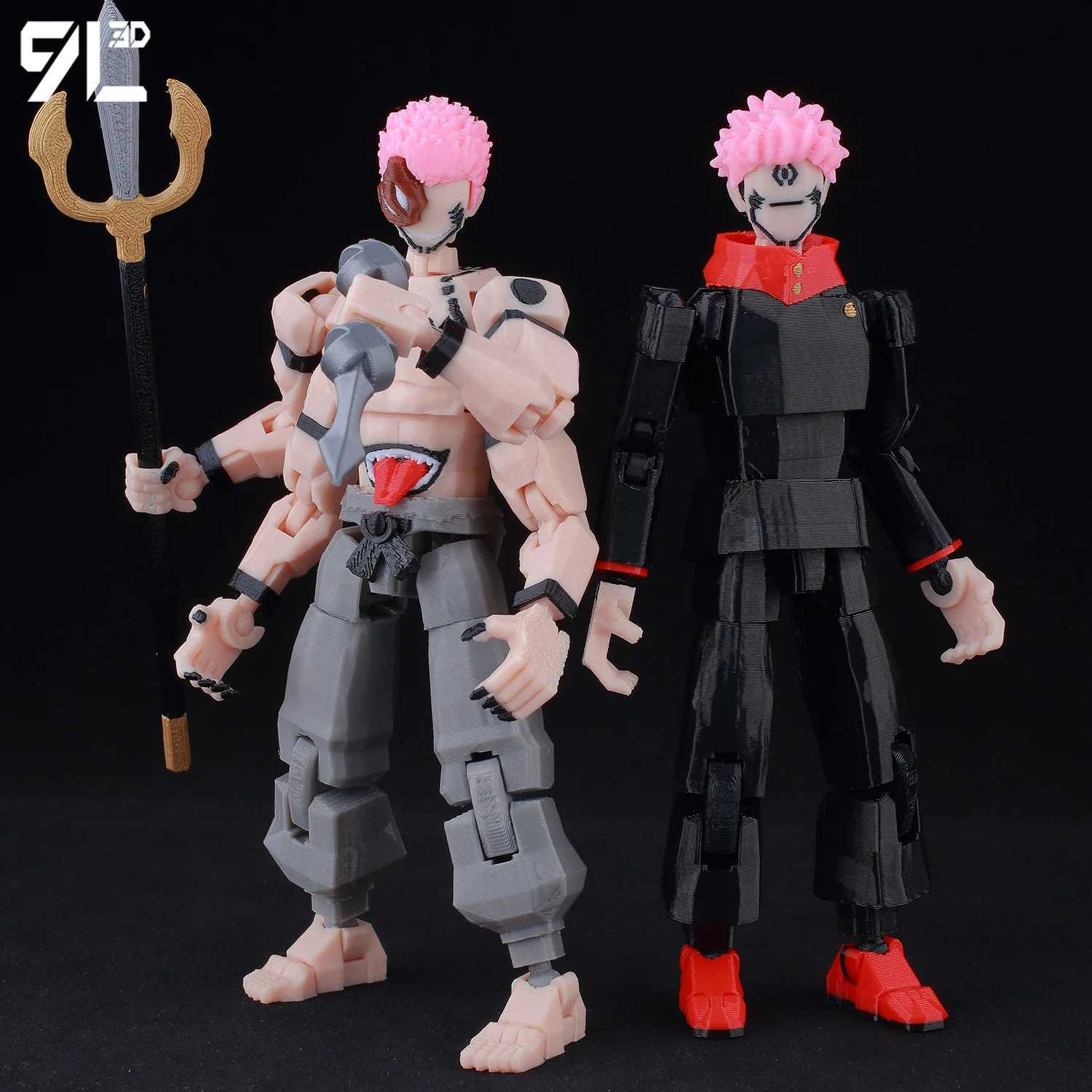 9L3D Titan13 Sukuna Cursed King Figure LUCKY13 Anime Action Model T13 Multi-Jointed Poseable Dummy13 Collectors Edition Toys W250723