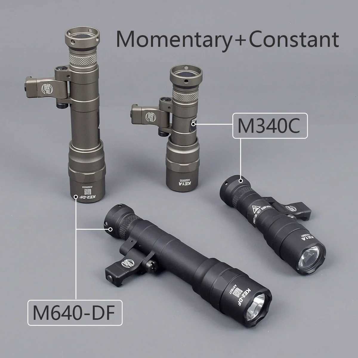 Tactical SureFire Offset Weapon Flashlight M340C M640DF M340V M640V Strobe Scout Light PRO Compact LED Airsoft Weapon Light W250722