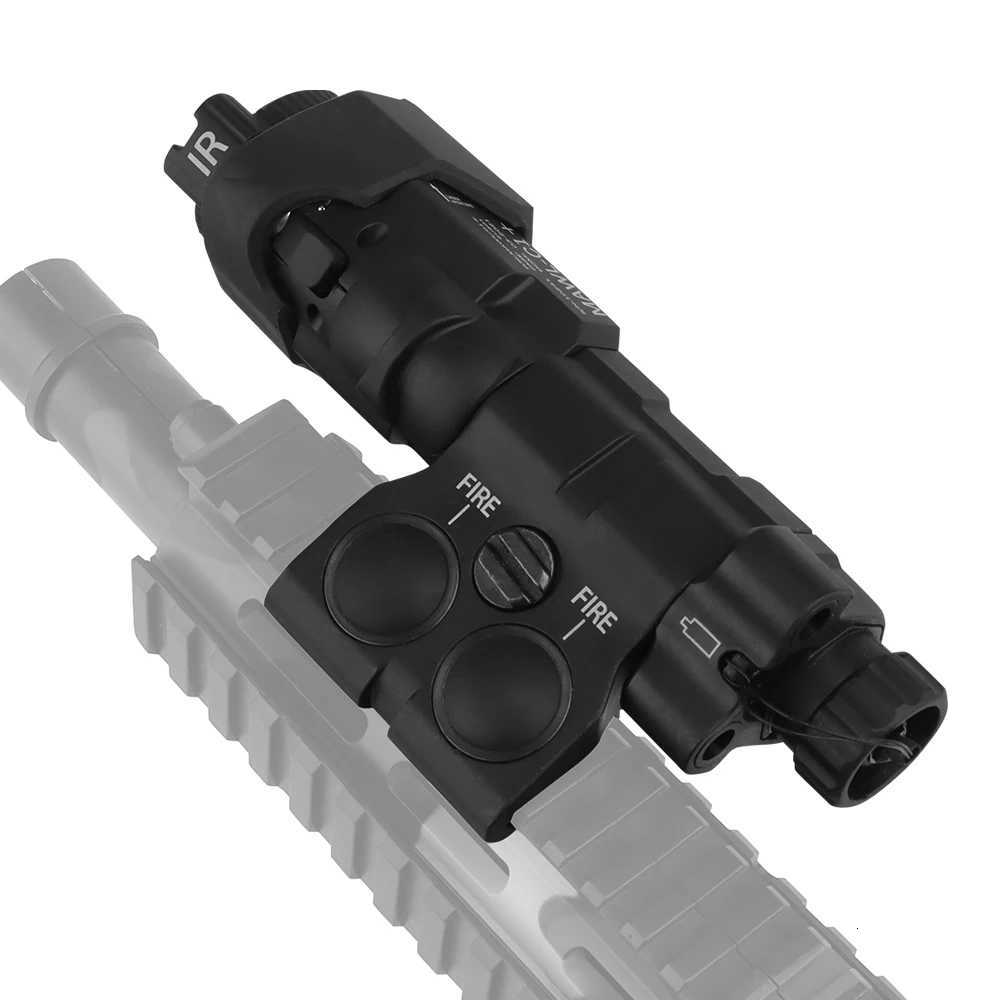 1 Red Green Laser Flashlight Weapon Light compatible with Picatinny Rail Left Right Interchangeable W250722