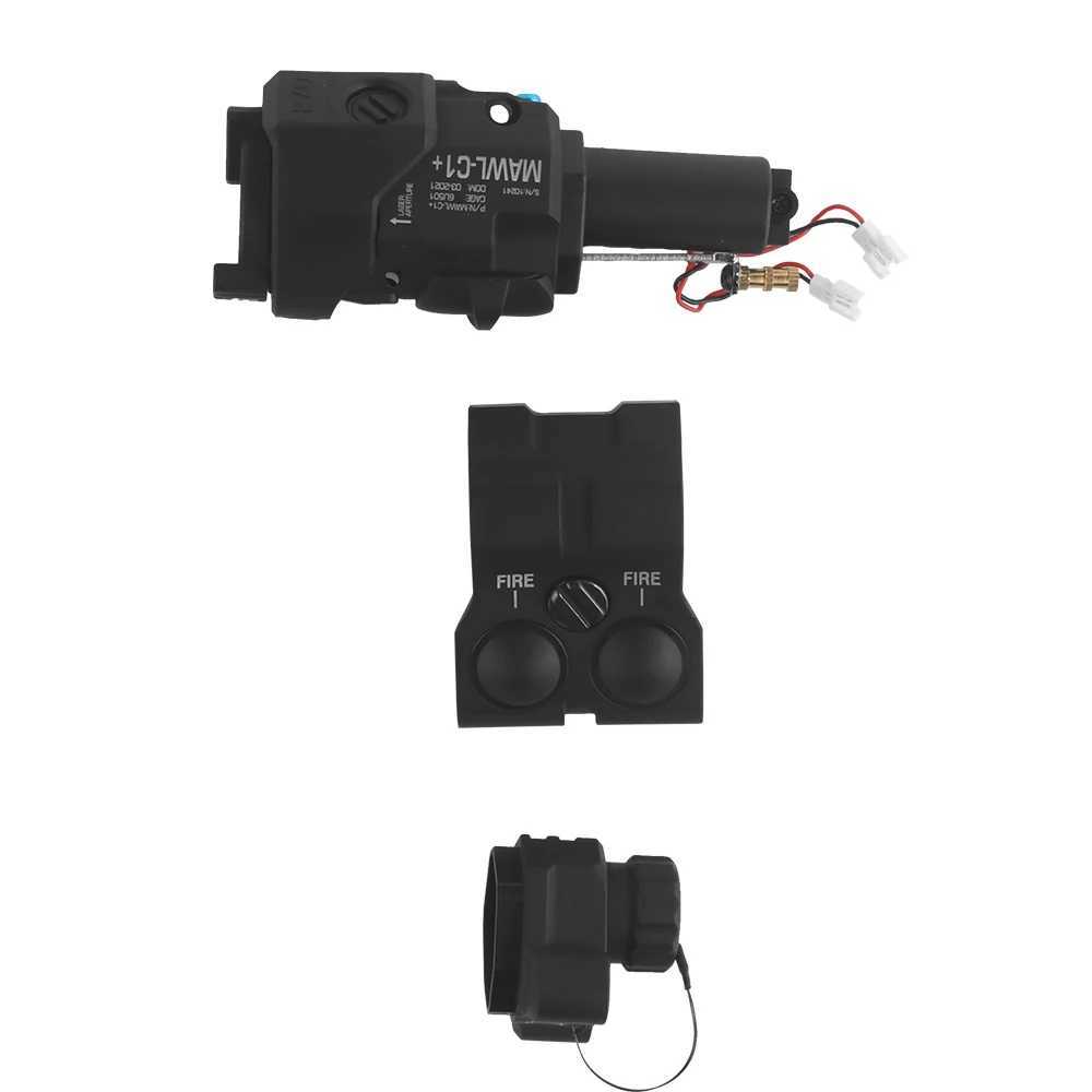 1 Red Green Laser Flashlight Weapon Light compatible with Picatinny Rail Left Right Interchangeable W250722