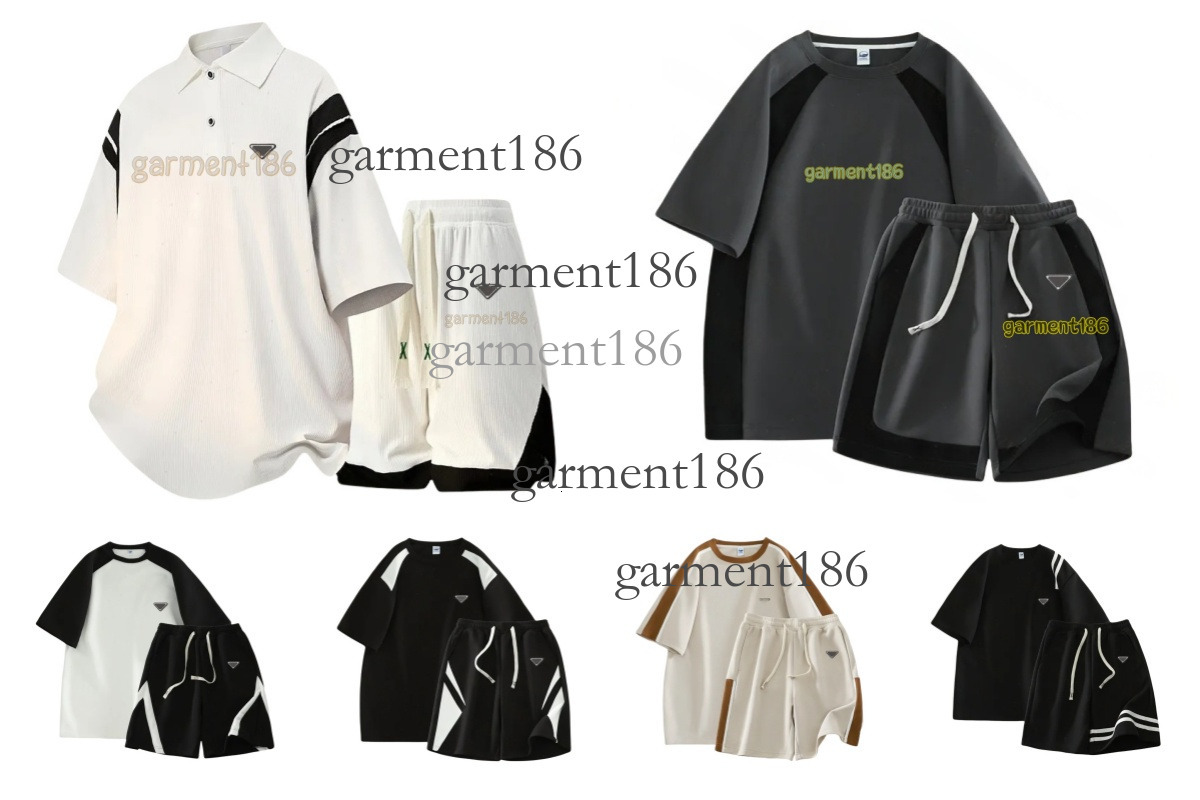Designers Mens Tracksuits Fashion Brand Men Suit Spring Autumn Womens Two-Piece Sportswear Casual Style Suits Shorts t shirts 124