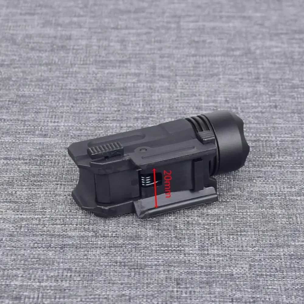 Tactical Nylon LED Handgun Flashlight Torch For Glock 17 19 1911 CZ-75 Pistol Gun Lanterna Airsoft Weapons Light W250722