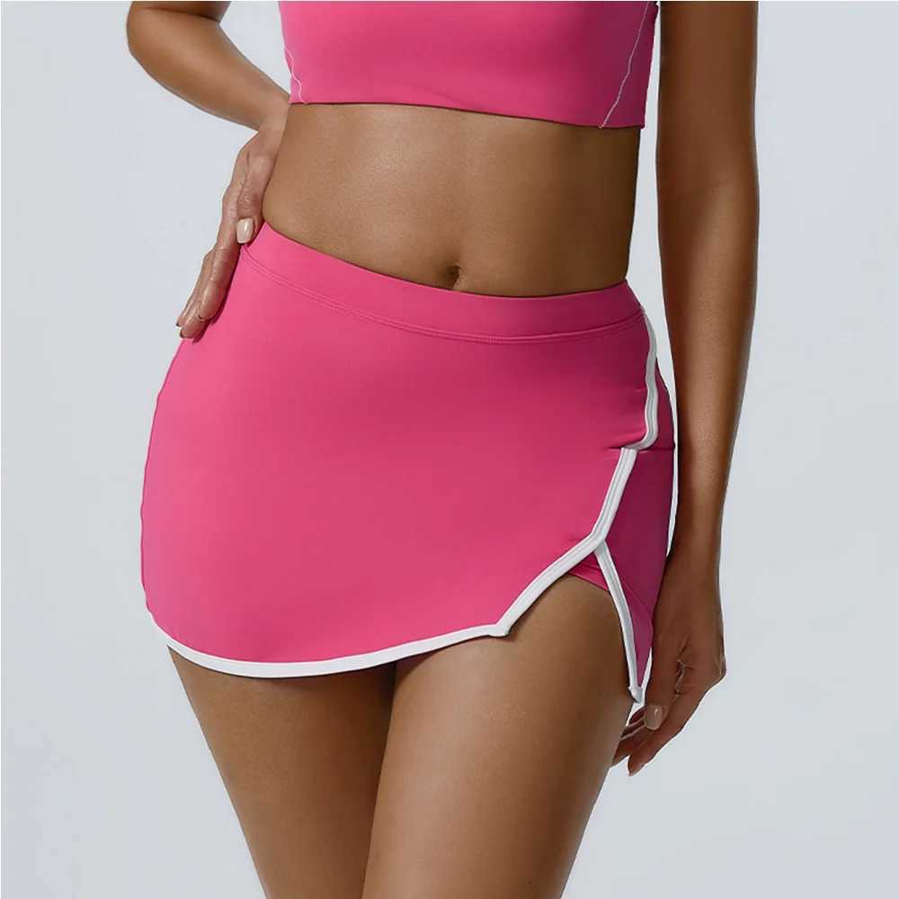 Women Sports Tennis Skirts High Waist Tights Yoga Tennis Shorts Dress Skirt Anti-Exhaust Quick Dry Yoga Short Gym Push Up Skirts XJ250724