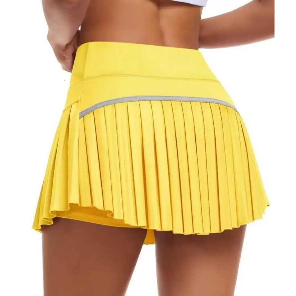 Summer Candy Color Running Shorts Side Pocket False 2 Pieces Tennis Mini Skirt Cooling Quick Dry Breathable Yoga Skirt Women XJ250724