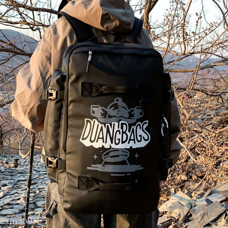 Large Capacity Men's Casual Lightweight Travel Backpack Trendy Fashion Outdoor Sports Style Mountaineering Bag