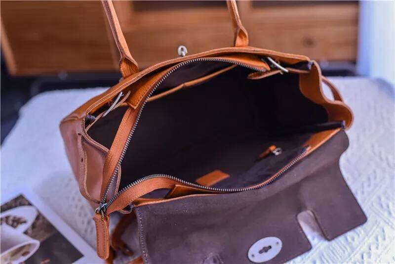 Business Casual Designers Handmade Genuine Leather Women's Shoulder Bag Fashion Outdoor Travel Work Real Cowhide Female Handbag