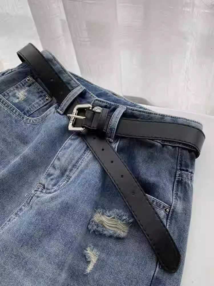 S-4XL Holes Women Short Denim Pants 2025 New High Waist Summer Wide Leg Pants Zipper Fly Casual Female Jeans Shorts Z250724