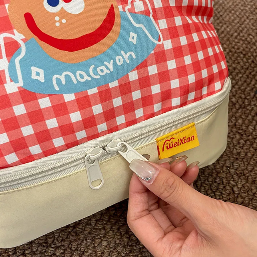 cartoon rice bag Students office bento tote bag Large capacity insulated aluminum foil bag 250723