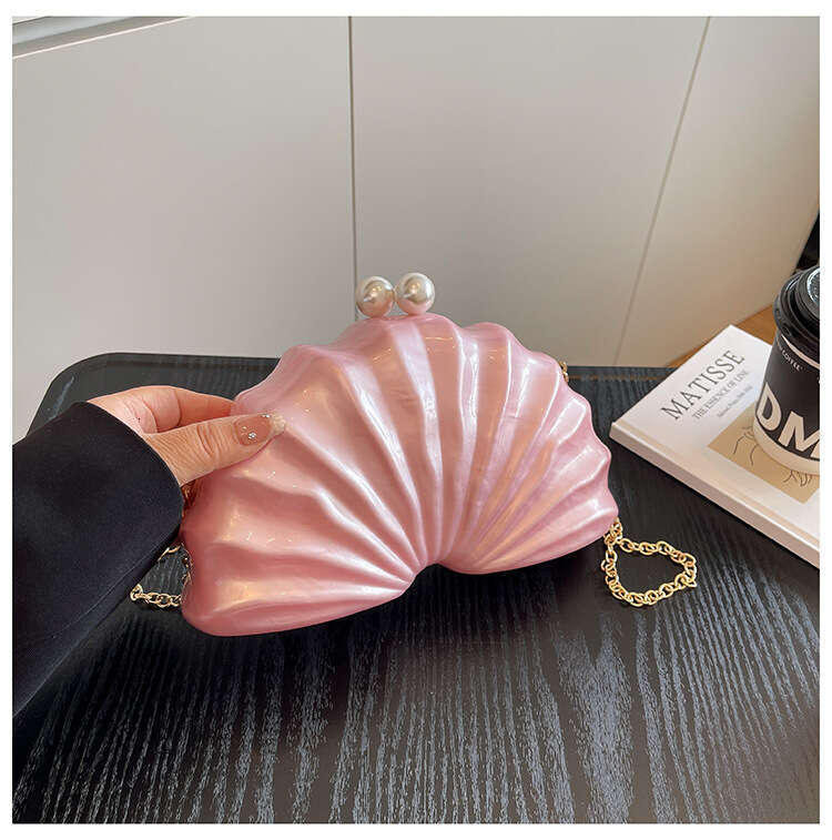 Designer Luxury Evening Diamond Women New Acrylic Shoulder Crossbody Wedding Party Clutch Chain Bag