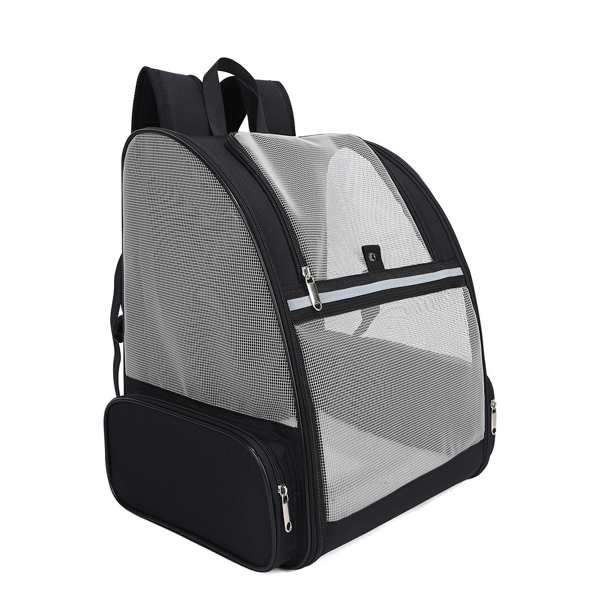 Outdoor Portable Large Capacity Pet Double Shoulder Transparent All-Season Dog Breathable Cat Bag Travel