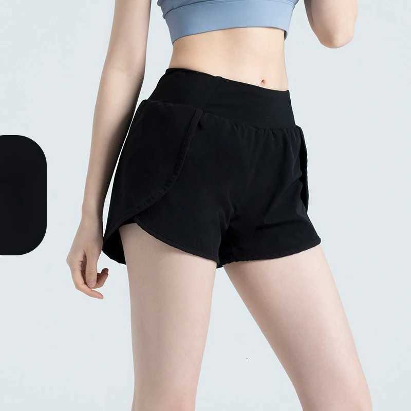 Summer Womens Thin Anti-exposure Side Pocket Loose Casual Running Fitness Yoga Sports Shorts XJ250724