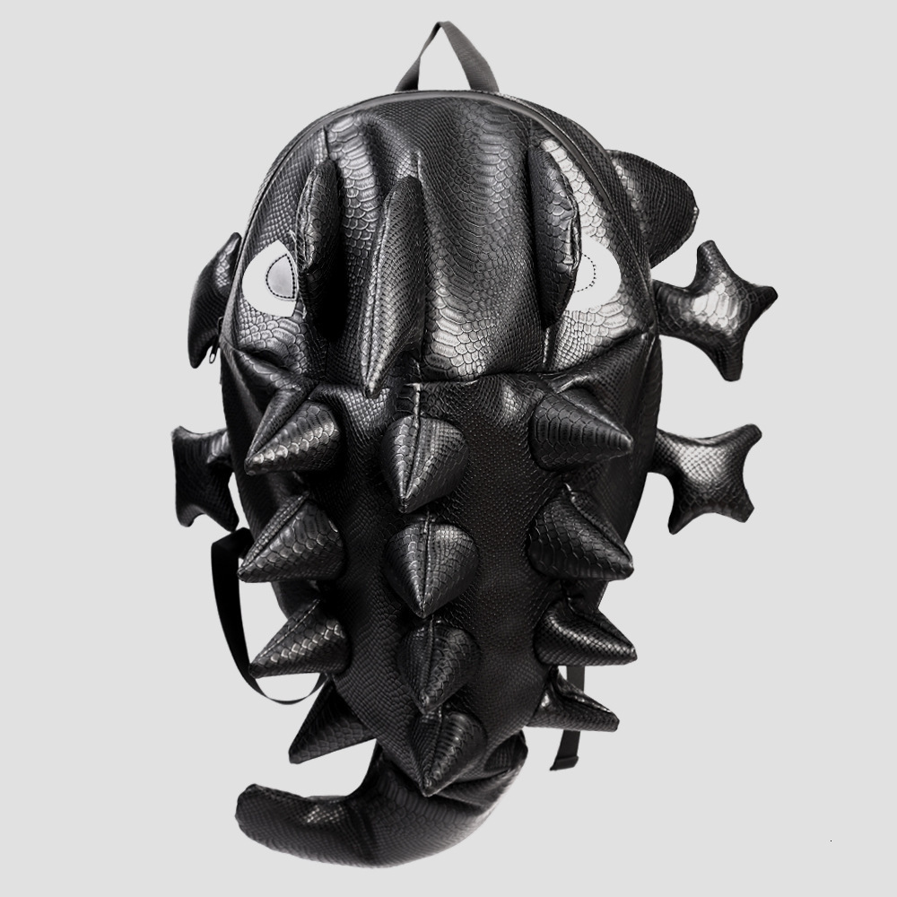 New ins super fire helmet backpack male student motorcycle schoolbag personality monster creative basketball Backpack