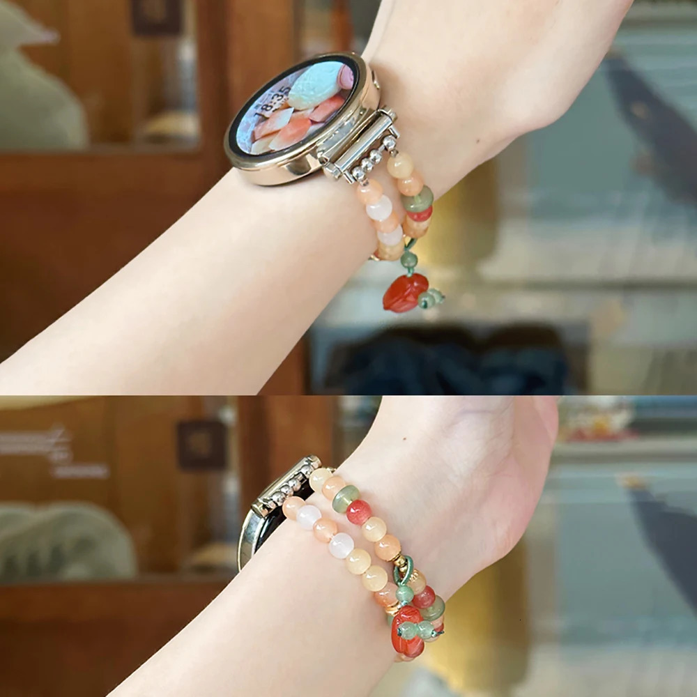 Jewelry Elastic Strap For Watch Band 6 4 Active Classic 5 Pro 40 42 3 Women Wrist Bracelet 18 20MM 22MM 250723