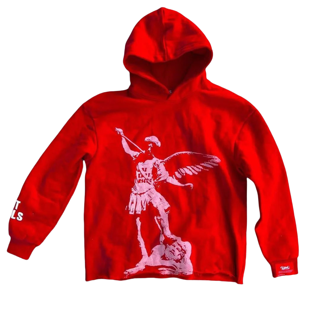 American Gothic Y2K Harajuku Hip-hop Pattern Street Letter Printing Pullovers Fashion Casual Loose Hoodies For Men And Women
