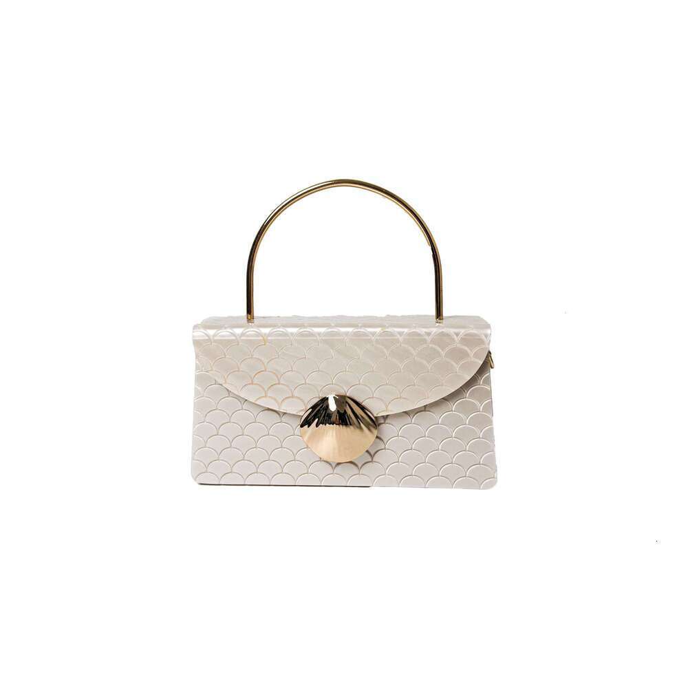 Designer Luxury Evening Diamond Elegant and Simple Fish Scale Handbag, Evening Stylish Handheld Chain Crossbody Women's Bag, High-end