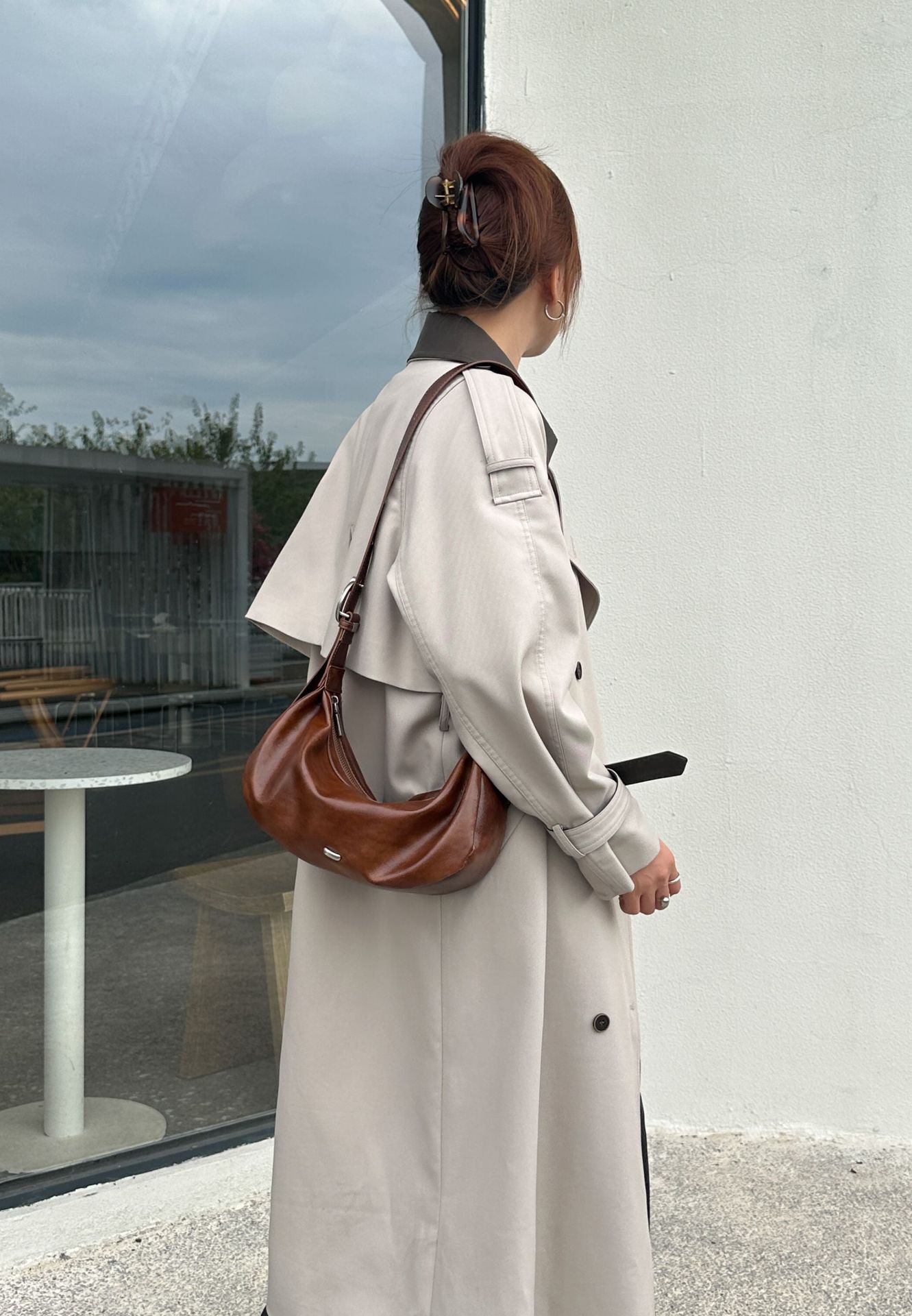 Designer Genuine Leather Horn 2025 New Niche Crossbody Phone Versatile Dumpling High-end Single Shoulder Light Luxury Women's Bag