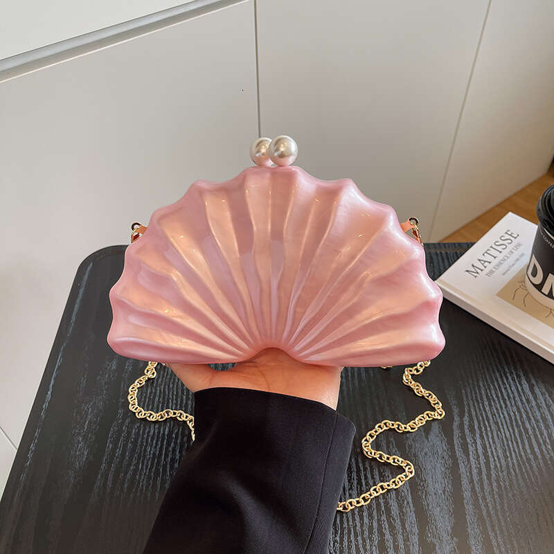 Designer Luxury Evening Diamond Women New Acrylic Shoulder Crossbody Wedding Party Clutch Chain Bag