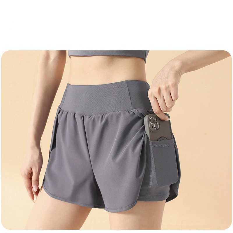 Summer Yoga Shorts Women Fitness Shorts Biker Workout Running Sports Shorts Female Breathable Sportswear With Pocket XJ250724