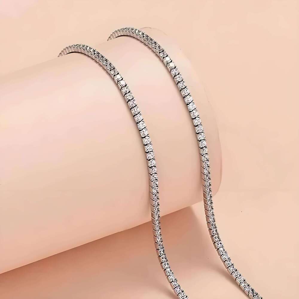 Designer Exquisite Wedding Cube Zirconia High Quality Minimalist Women's Tennis Bracelet Sterling Sier Free shipping