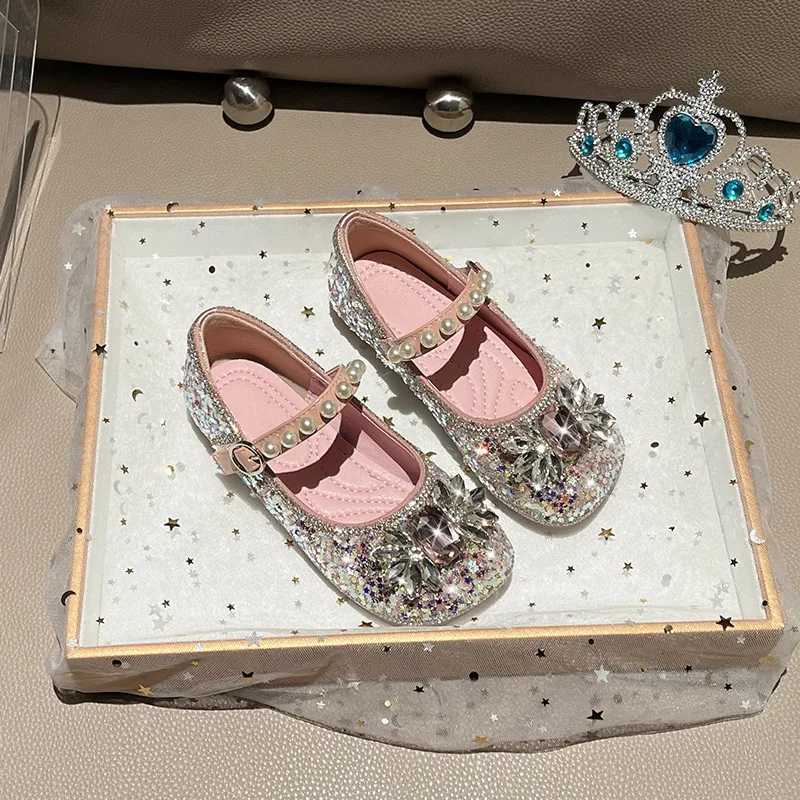 Girls Princess Shoes Autumn New Girls Single Shoe Fashion Girl Flat Shoe Anti Slip Child Leather Shoes Versatile Girls Shoes XJ250724