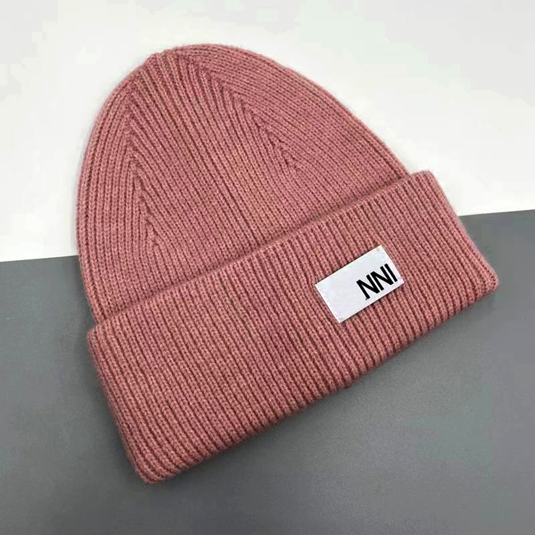 Designer beanie luxury beanie hat fashion versatile beanie knitted hat warm letter pure colour design hat gift hat dust bag Multiple colors very good nice