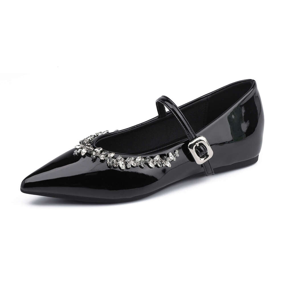 Designer Summer New Shallow Mouth Single Fashionable Outdoor High-End Pointed Toe French Light Luxury Style Flat Shoes for Women