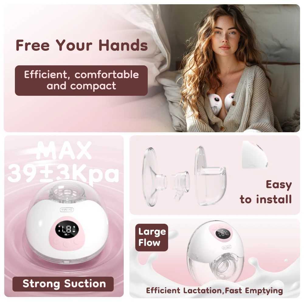 2PCS MAMIJOY Wearable Electric Breast Pump 4 Modes 36 Suction Levels Silent Leak-Proof Hands-Free Breast Pumps Breastfeeding EB50 X2507241