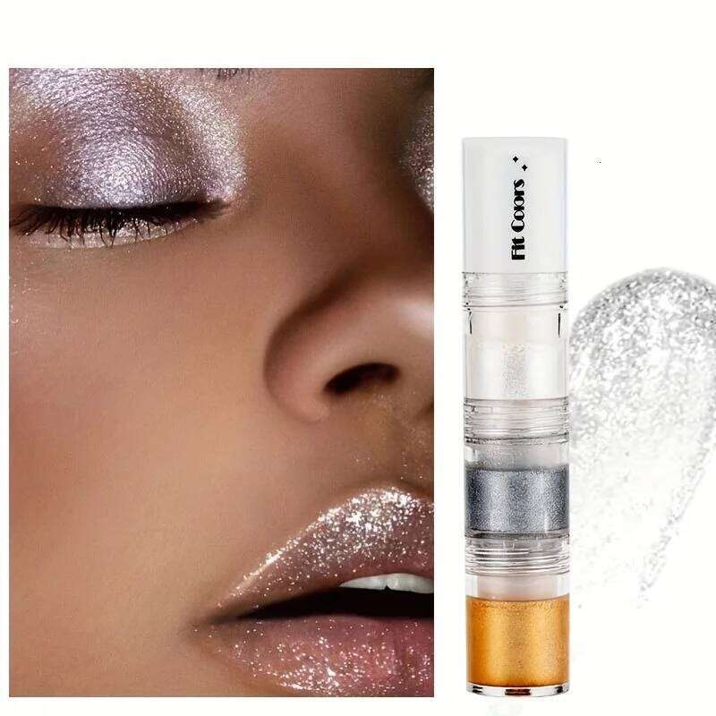 Fit Colors 3 Sections Smoky Water Eyeshadow Dia Pearl Shimmer Eye Shadow Liquid Lip Dye X250723 X250724