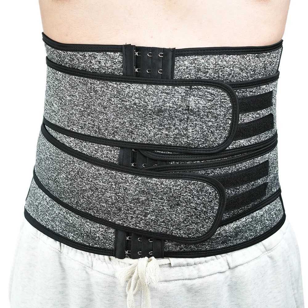 Mens Waist Corset Workout Sauna Sweat Belly Trimmer Man Belt Sports Compression Body Shaper Girdle Fitness Weight Loss W250724