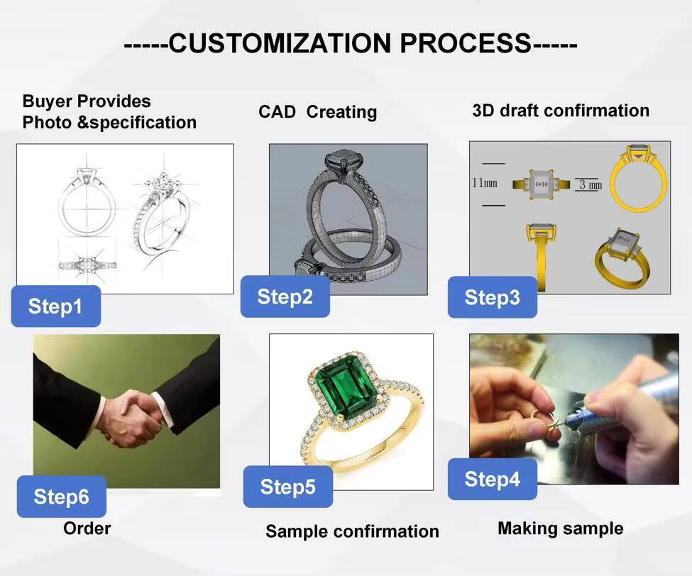 2025 Wholesale Designer Custom Fashion Luxury Jewelry Women Wedding Moissanite Rings for Women 925 Sterling Silver Moissanite