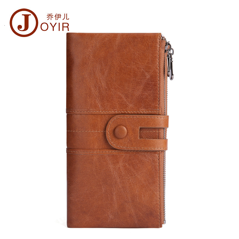 Free Shipping Designer Bag Women's Genuine Leather Wallet Large Capacity Multi Card Slot Hidden Buckle Coin Wallet Retro Simple Long Wallet Women