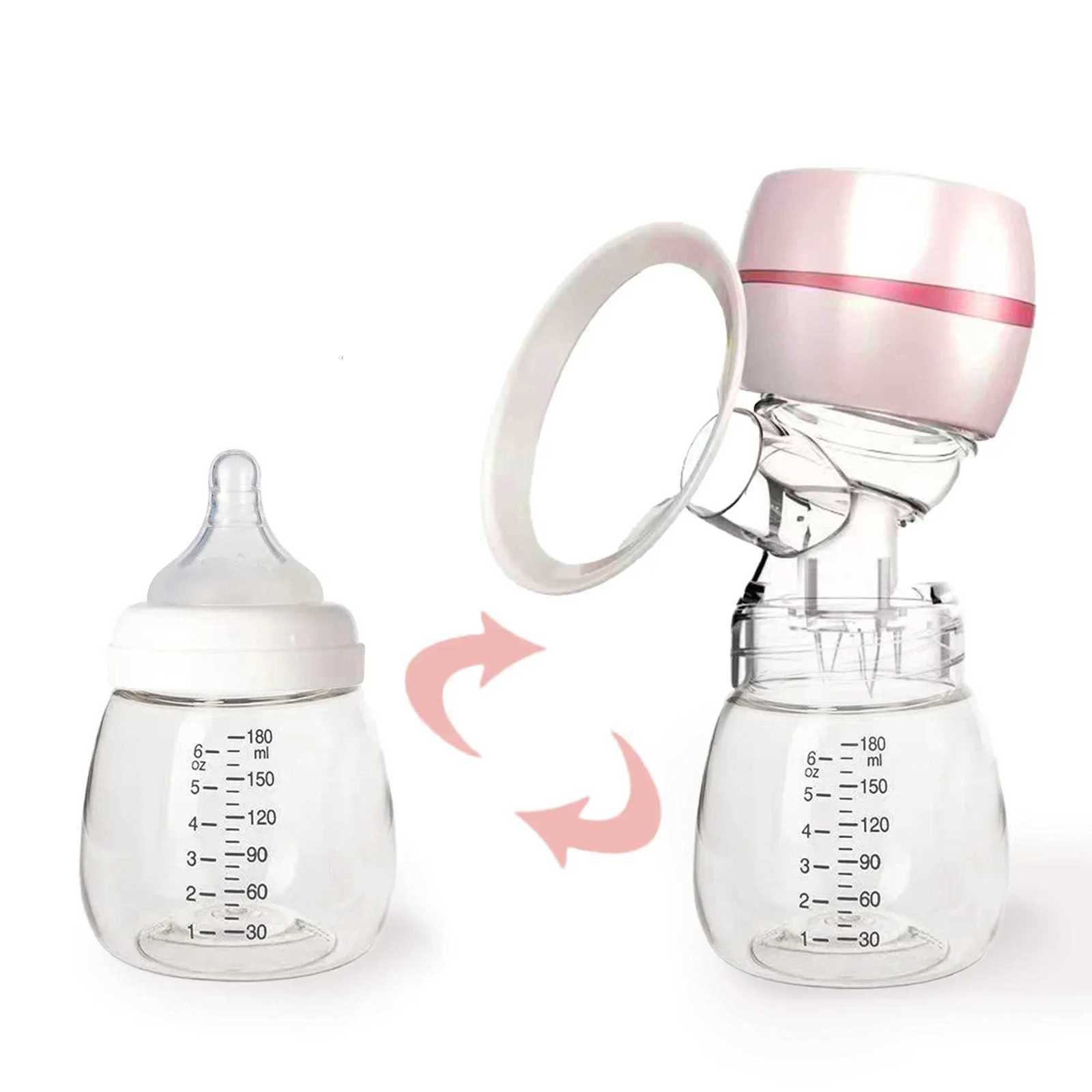 Portable Electric Breast Pump Breast Pump with LED Screen Milk Puller for Breastfeeding Low Noise 180ml Milk Bottle BPA-free X2507241