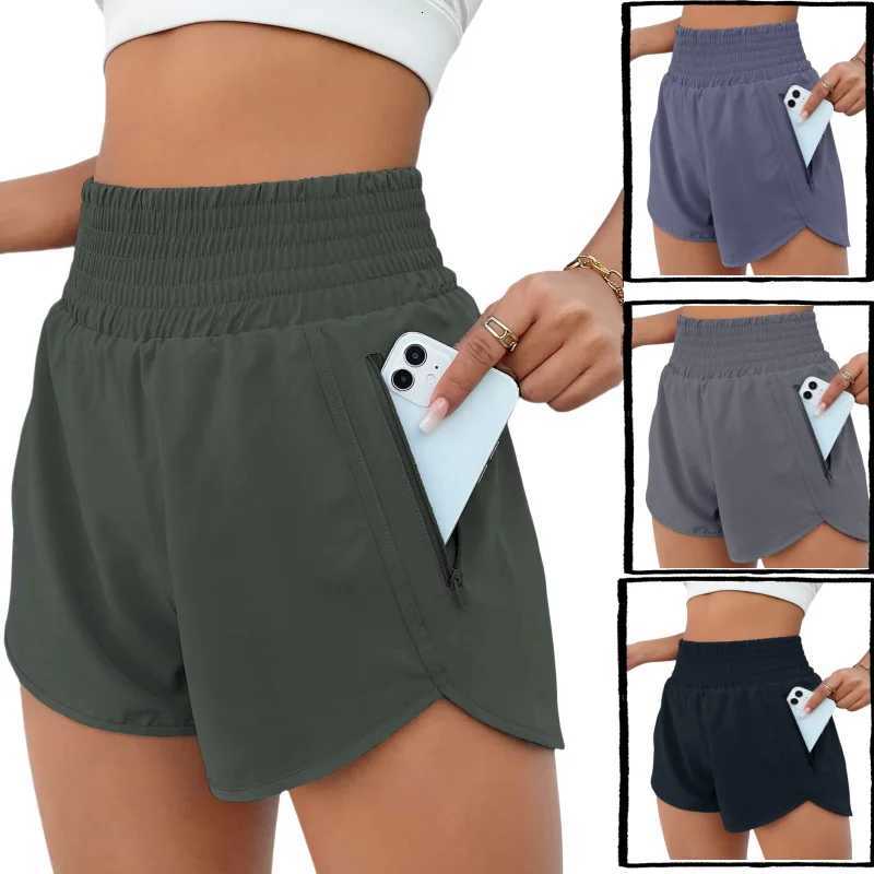 Woman Gym Pants with Pocket Yoga Wear Short High Waist Push Up Fitness Running Sport Outfit Shorts Sportswear Workout Clothing XJ250724