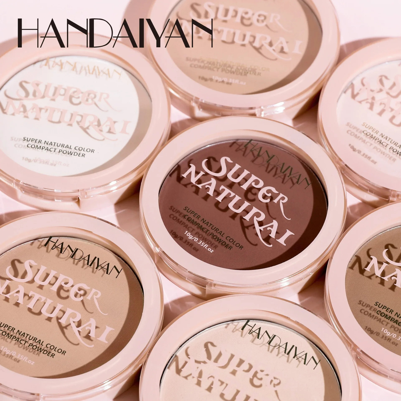 8 Color Matte Face Pressed Powder 24 Hours Oil Control Natural Setting Powder Foundation Full Coverage Waterproof Lasting Makeup 250716