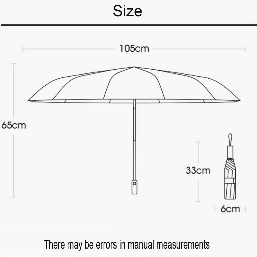 New Super Strong Windproof Automatic Umbrella Sunshade UV 12K Ribs 105cm Diameter Protection Outdoor Rain Gear Portable Umbrella R250724