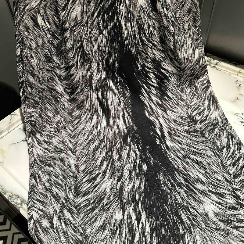 Ladies Silk Blend Leopard Print Skirt Classic Designer High Waist Pencil Skirt Simple Luxury Mid-Calf Length Y2K Animalier Style Clothing S0755