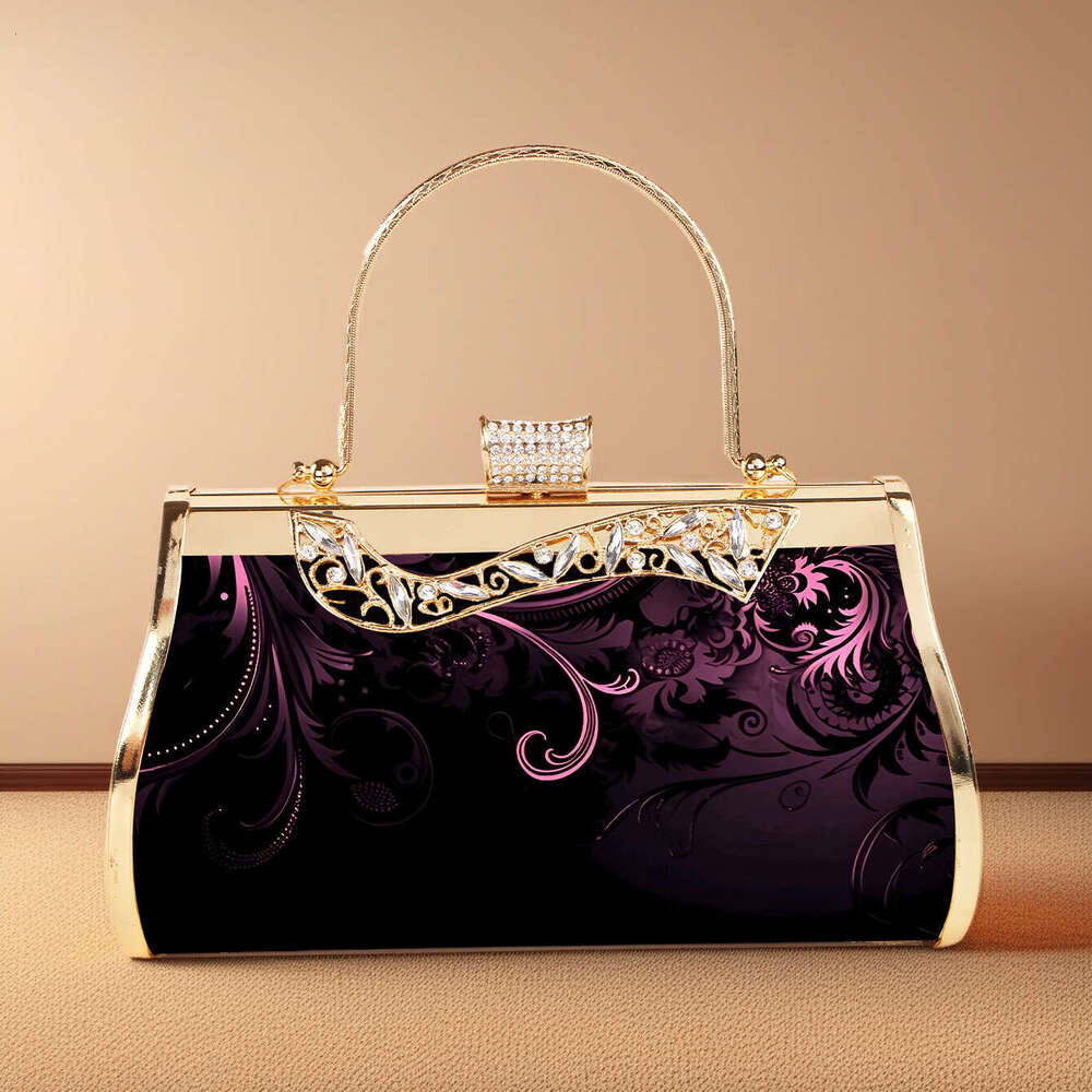 Designer Luxury Evening Diamond Feng Banquet Dress Evening Niche Designer Women's Sauna Technician Bag Photography Prop