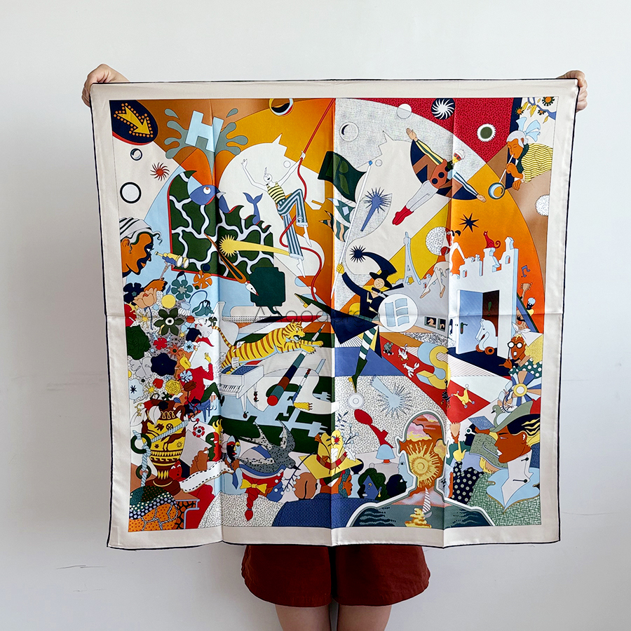 Large Scarf 90cm Silk Mulberry Square Shawls Hem Rolled Scarfs Bag Bandana Twill Neck Hair Scarves Clothing Accessories