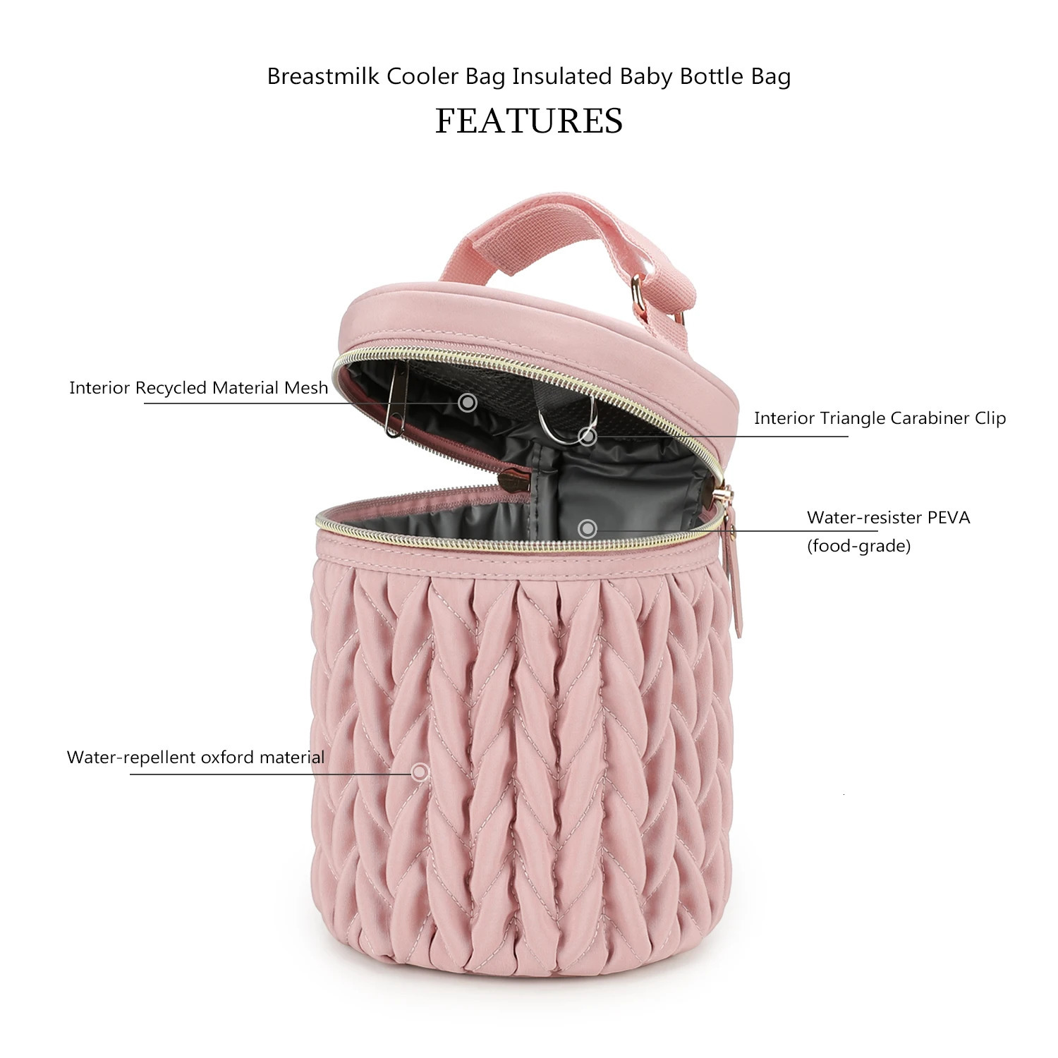 Multifunctional Handbag Small Meal Bag Can Hang Baby Stroller Waterproof Milk Storage and Refrigeration Bag 250724