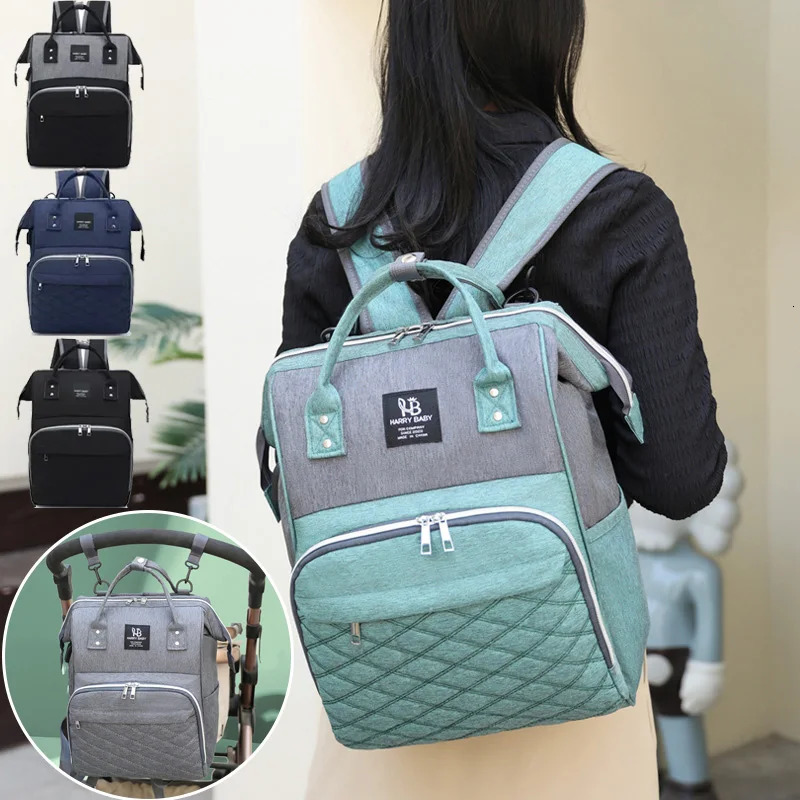 Mommy Diaper Bags Baby Stroller Hanging Bag Mother Large Capacity Nappy Backpacks With Changing Mat Convenient Nursing Bags 250724